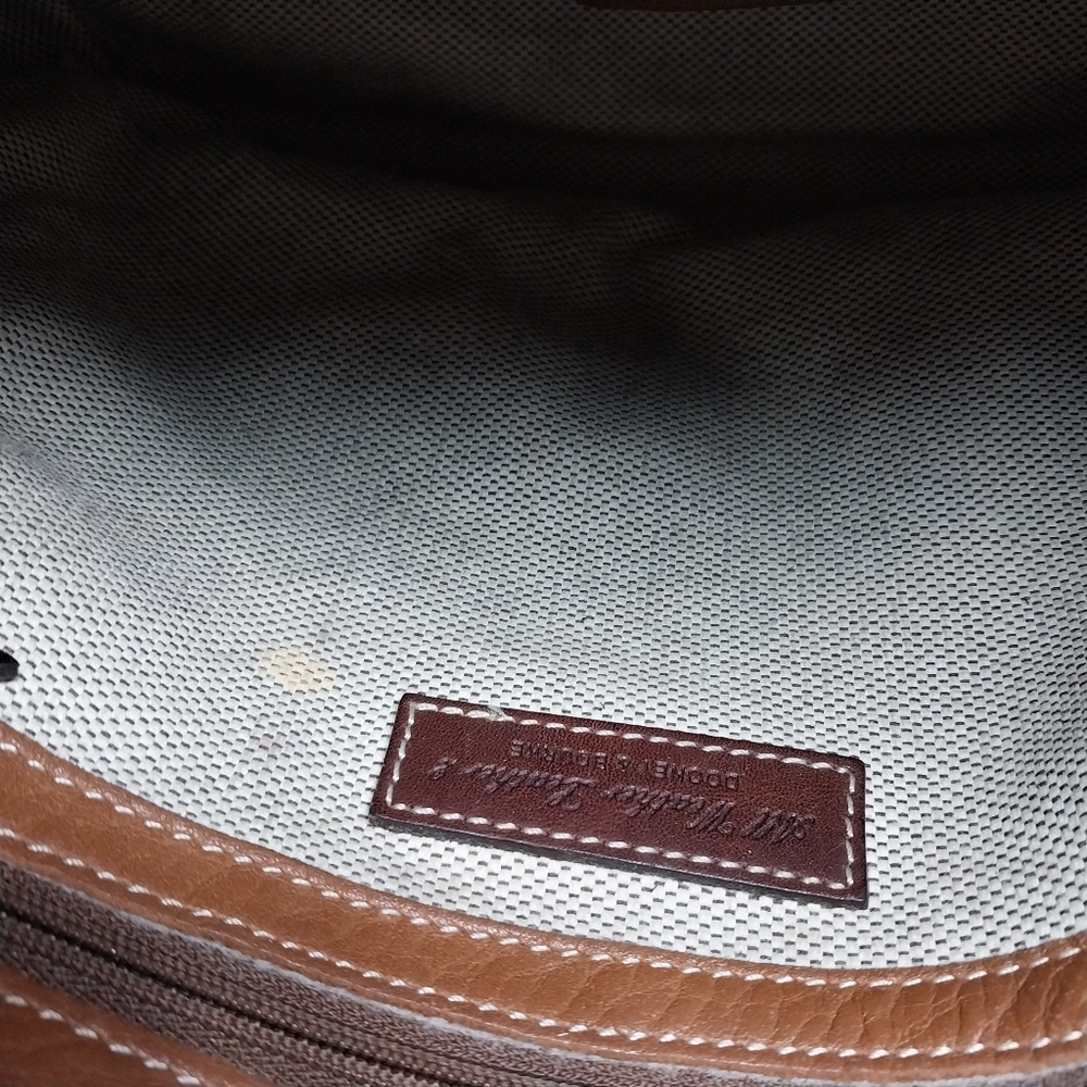 Dooney & Bourke All Weather Leather 2 Shoulder Brown Pebble Tote Bag - Picture 3 of 16